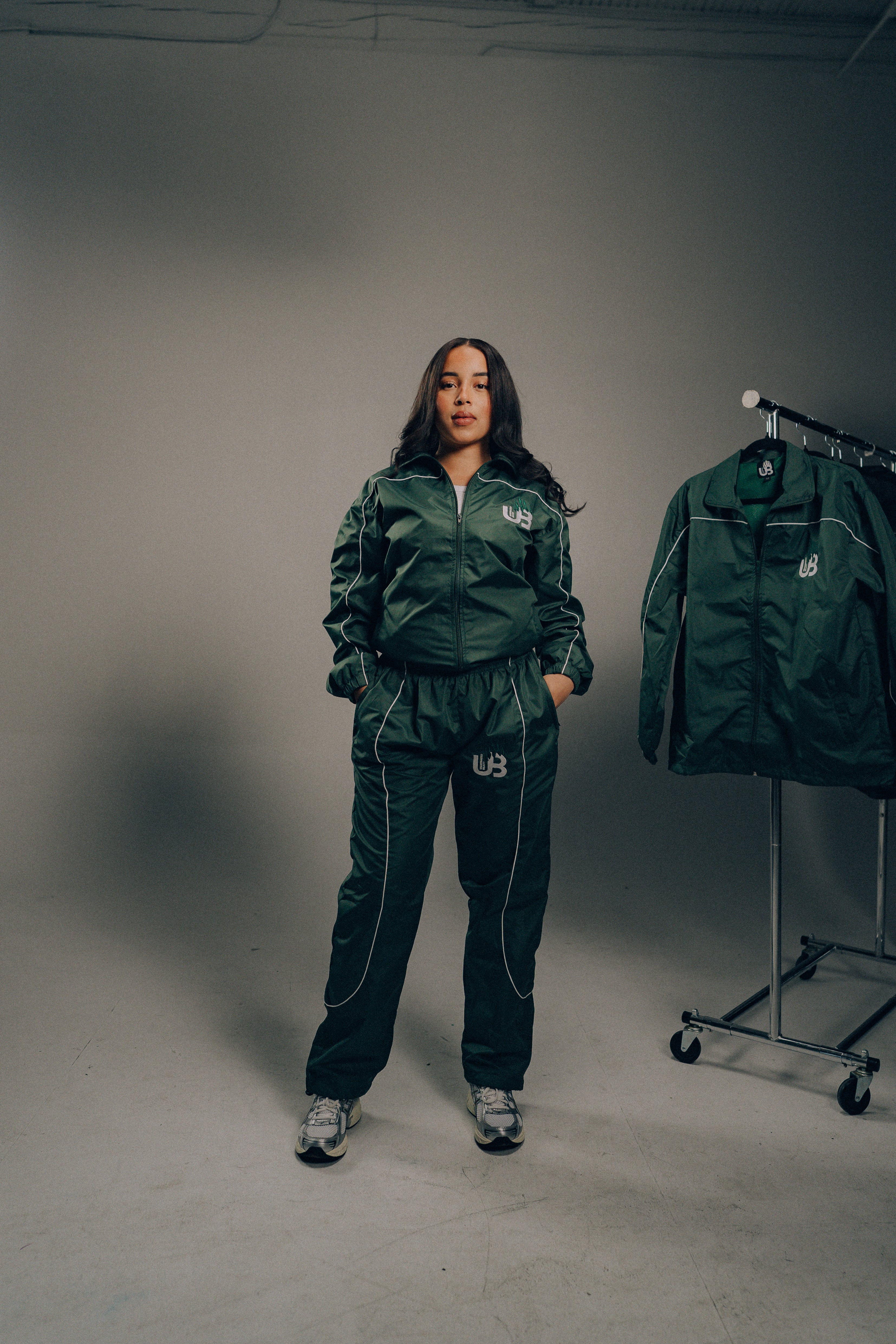 UB Green & White Tracksuit Pants