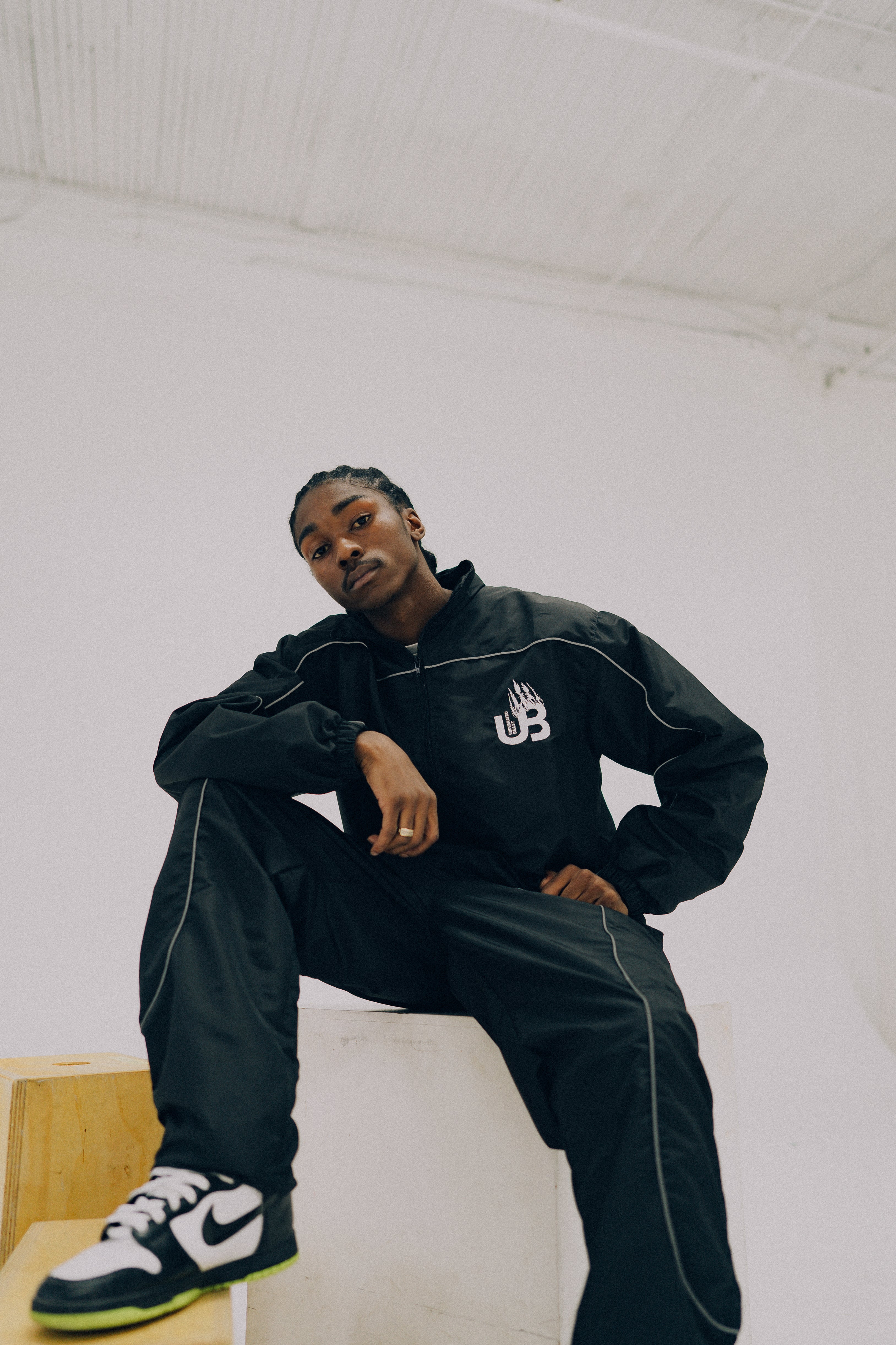 UB Black & White Tracksuit Pants